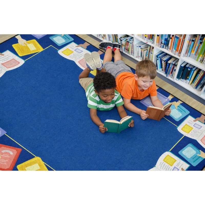 Book Border Classroom Rug