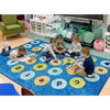 Calming Colors Alphabet Arch Seating Rug
