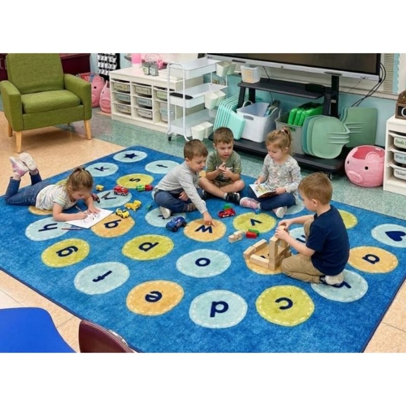 Calming Colors Alphabet Arch Seating Rug