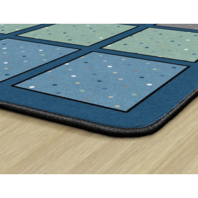 Calming Happy Squares Seating Rug