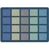 Calming Happy Squares Seating Rug
