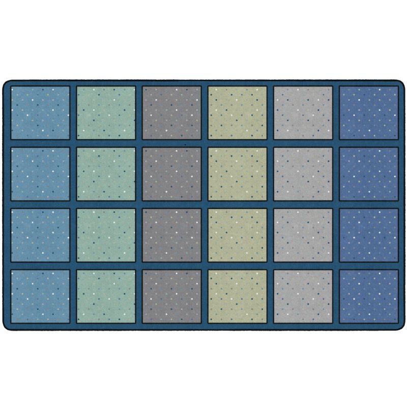 Calming Happy Squares Seating Rug