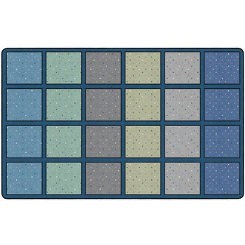 Calming Happy Squares Seating Rug