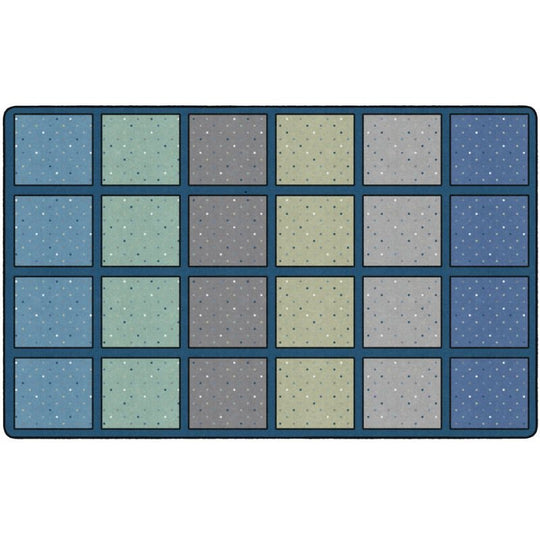 Calming Happy Squares Seating Rug