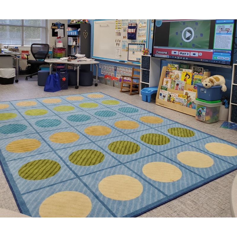 Calming Seating Circles Classroom Rug