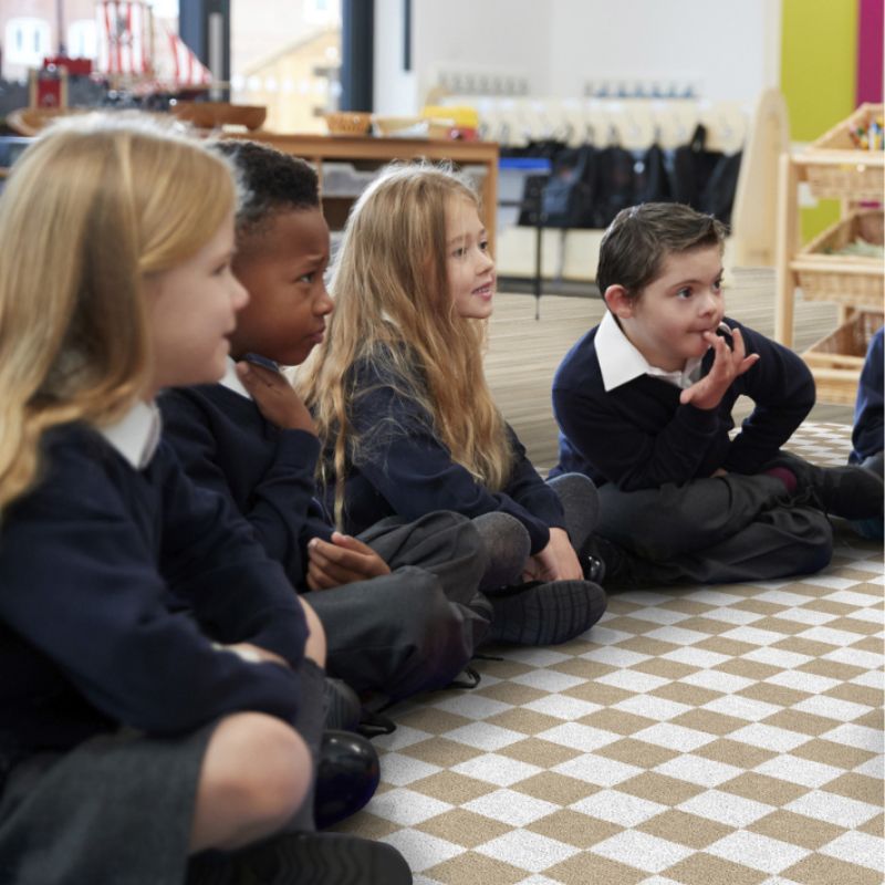 Checkerboard Classroom Rug