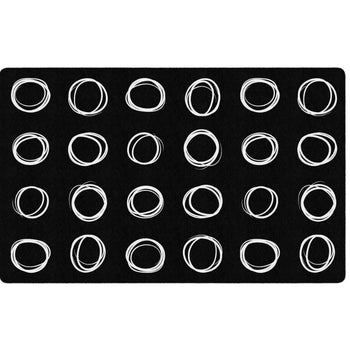 Circle Sampler Classroom Seating Rug