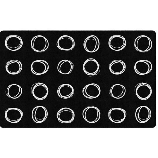 Circle Sampler Classroom Seating Rug