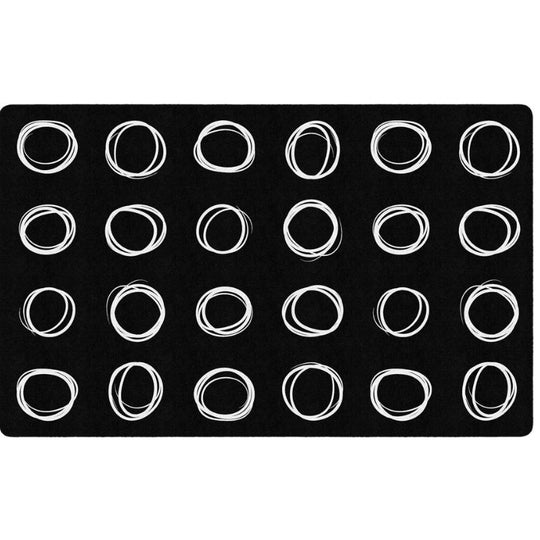 Circle Sampler Classroom Seating Rug