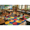 Citrus & Strawberries Shapes Classroom Rug