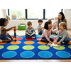Color Carnival Classroom Dots Rug