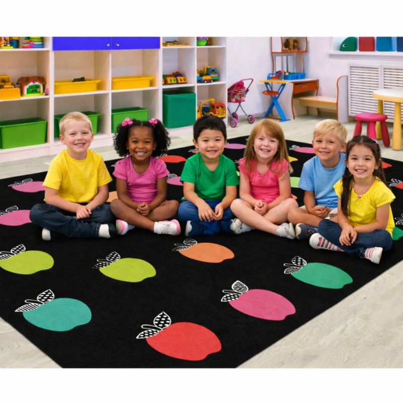 Colorful Apples Sitting Spot Rug