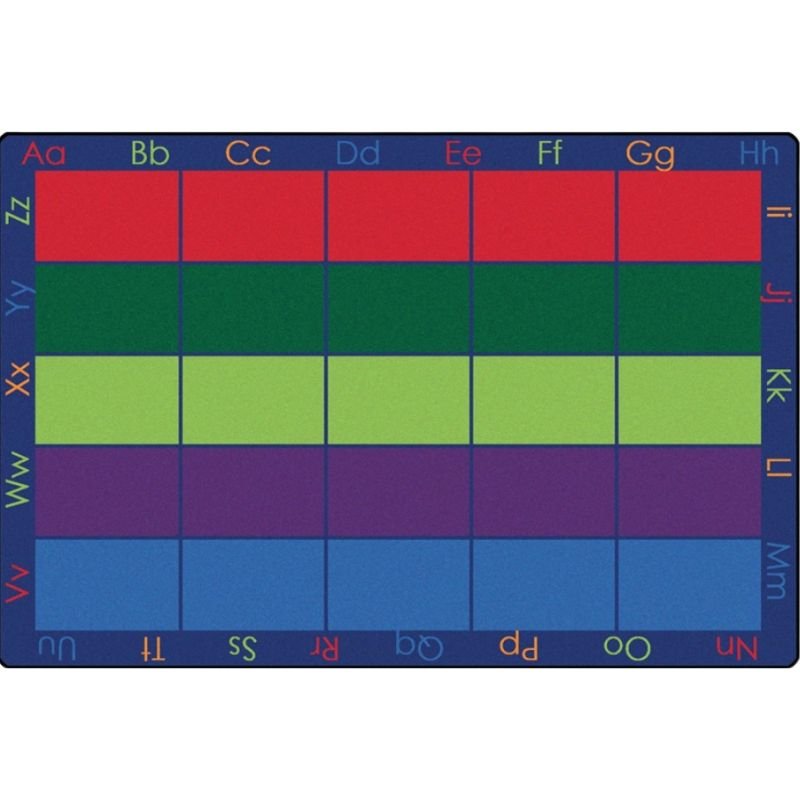Colorful Places Classroom Seating Alphabet Rug