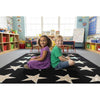 Composition Book Pastel Stars Seating Rug