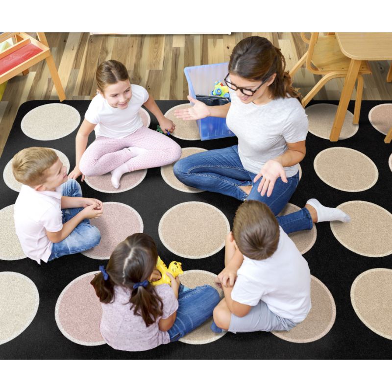 Desert Dots Classroom Seating Rug