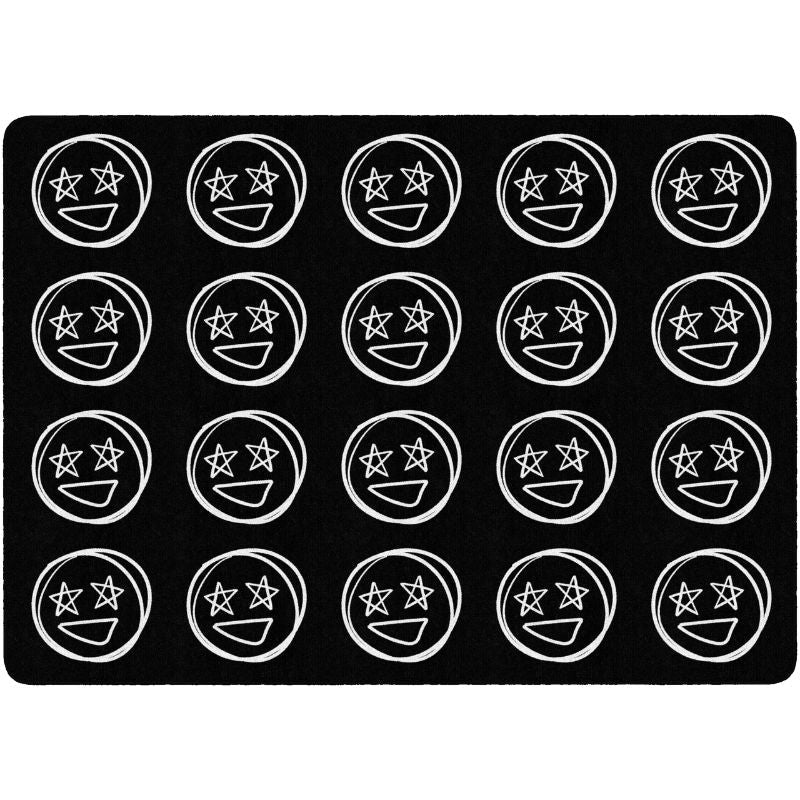 Doodle Face Classroom Seating Rug
