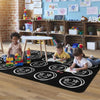 Doodle Face Classroom Seating Rug