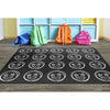 Doodle Face Classroom Seating Rug