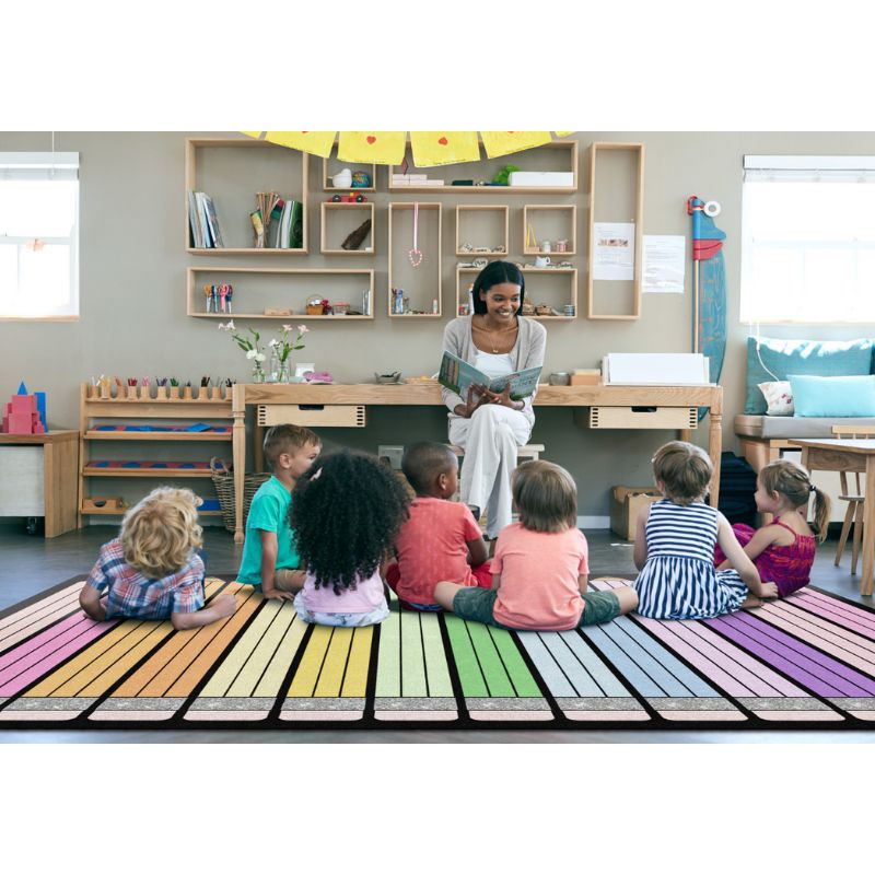 Fancy Pencils Classroom Rug
