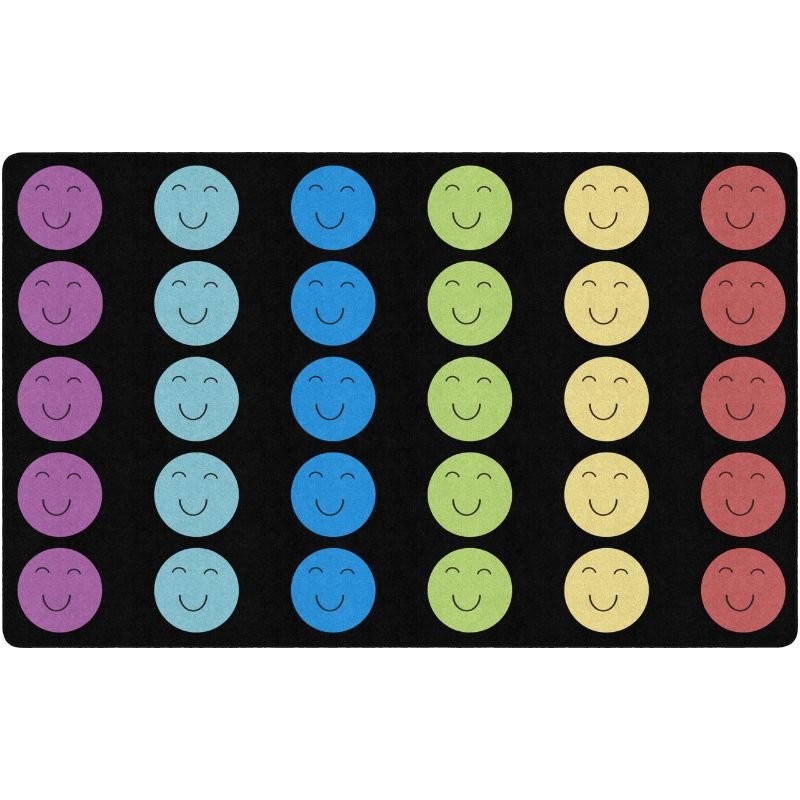 Groovy Grins Happy Faces Classroom Rug