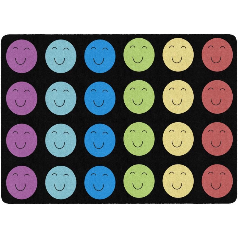 Groovy Grins Happy Faces Classroom Rug