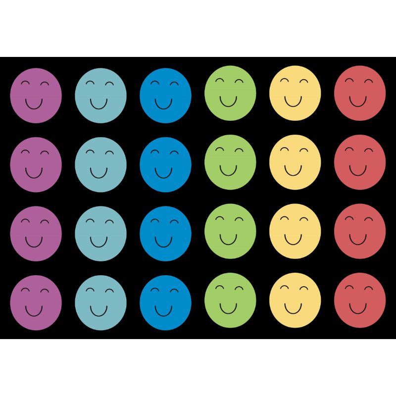 Groovy Grins Happy Faces Classroom Rug