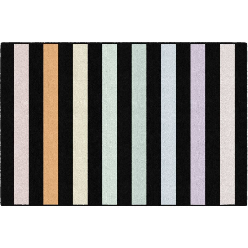 Rainbow Style Stripes Classroom Rug