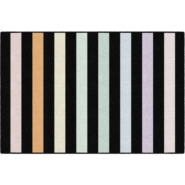Rainbow Style Stripes Classroom Rug
