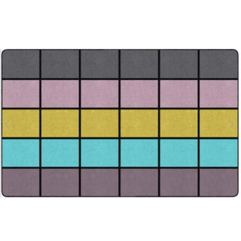 Jellybean Delight Classroom Grid Rug