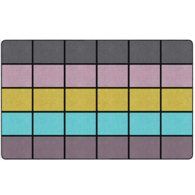 Jellybean Delight Classroom Grid Rug