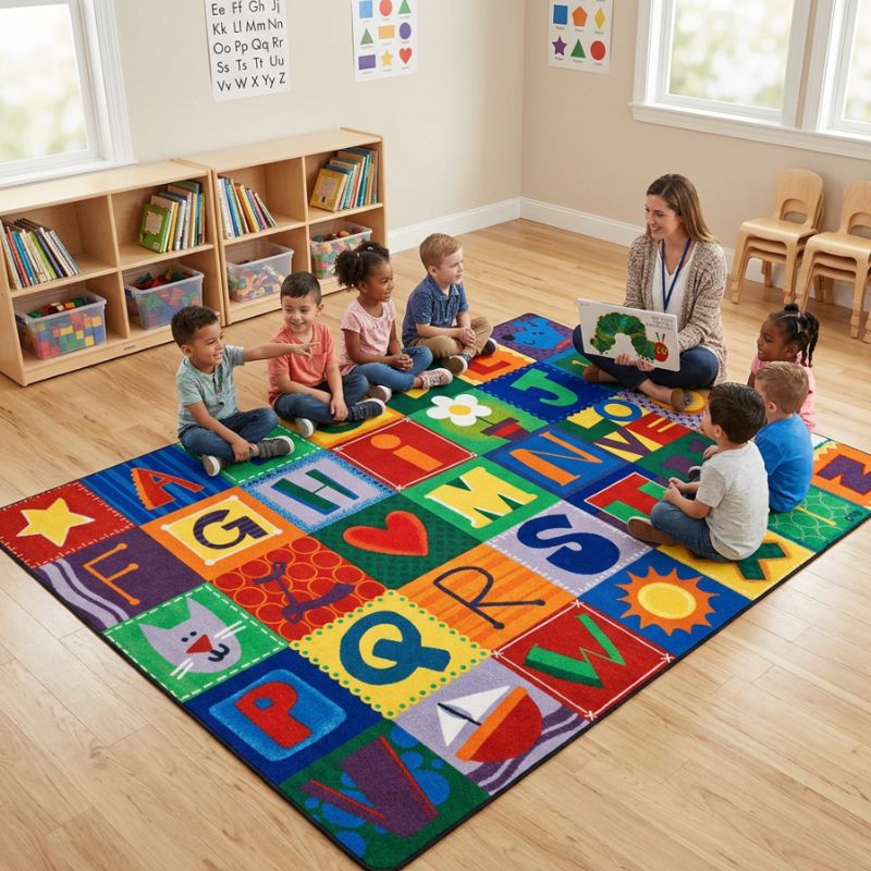 KIDSoft Alphabet Blocks Rug