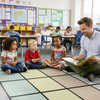 Meadow Mist Classroom Seating Rug