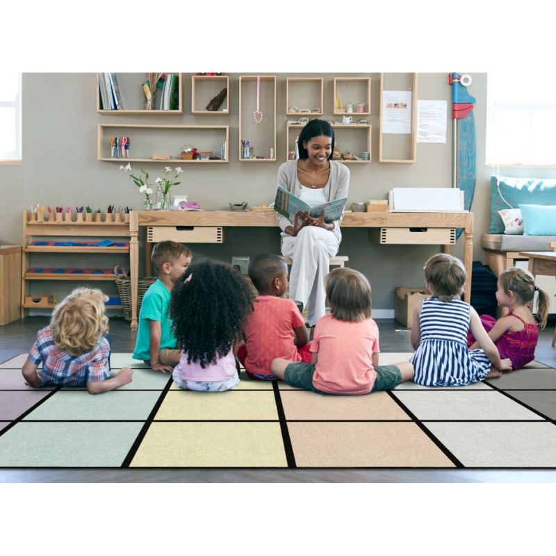 Meadow Mist Classroom Seating Rug