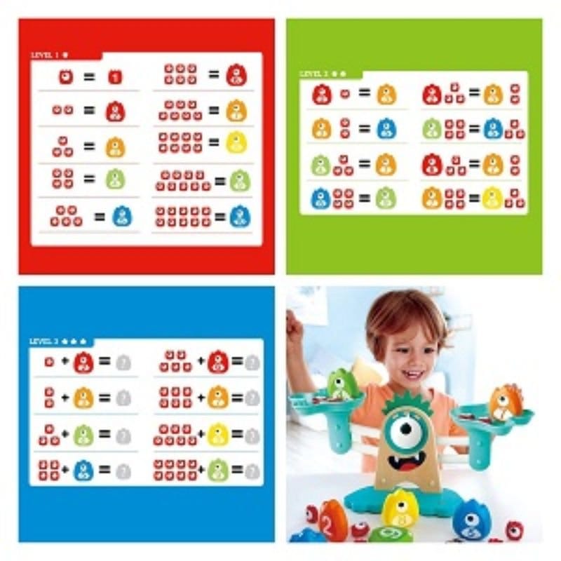 Comparing Numbers Using Scale Monster Hape Monster Math Scale Toy