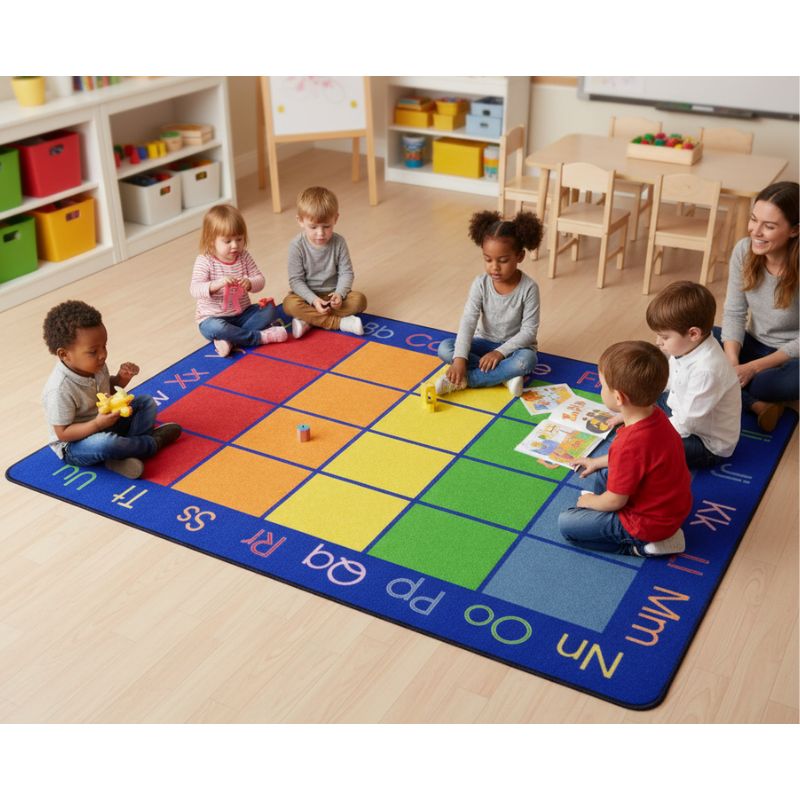 My Rainbow ABC's Classroom Rug