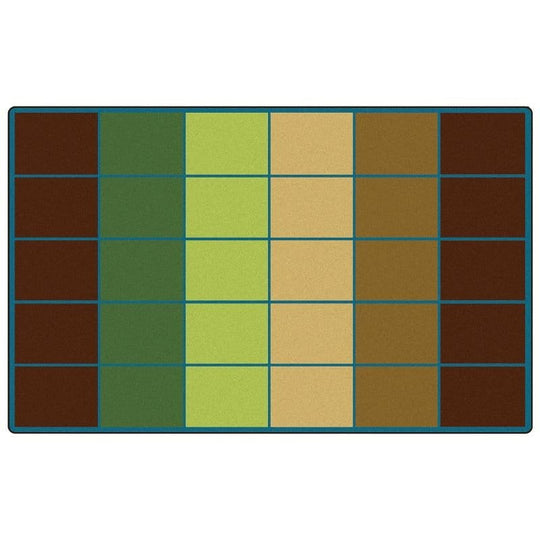 Natures Colors Rows Seating Rug