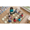 Neutral Color Criss Cross Seating Rug