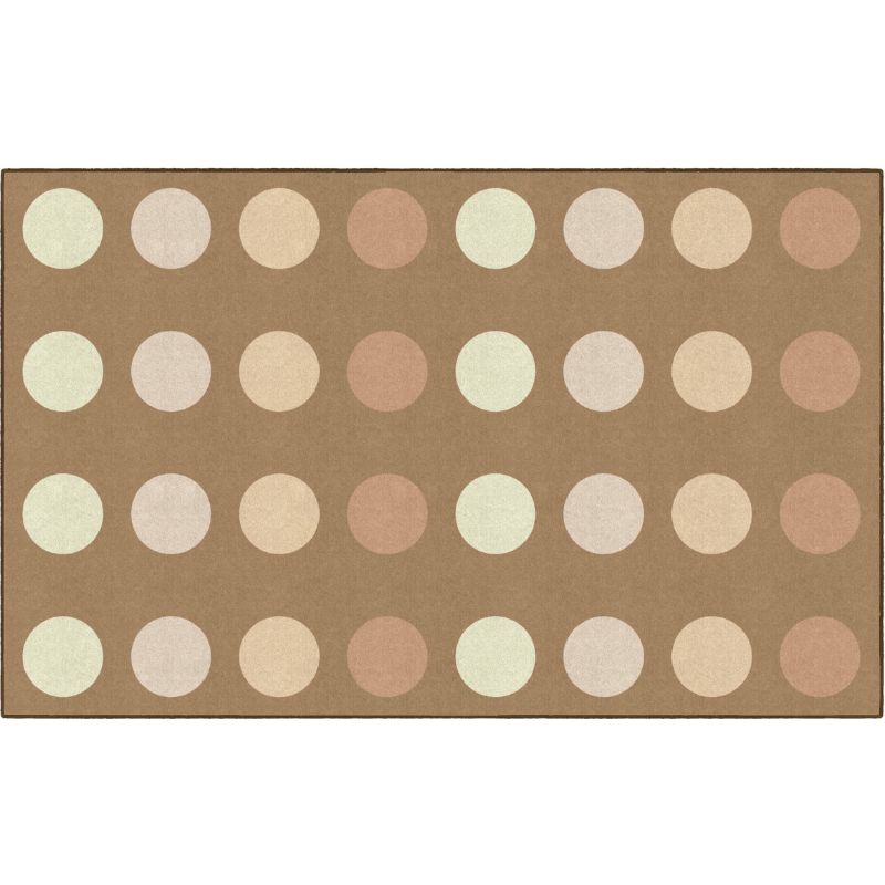 Neutral Dark Criss Cross Applesauce Seating Rug