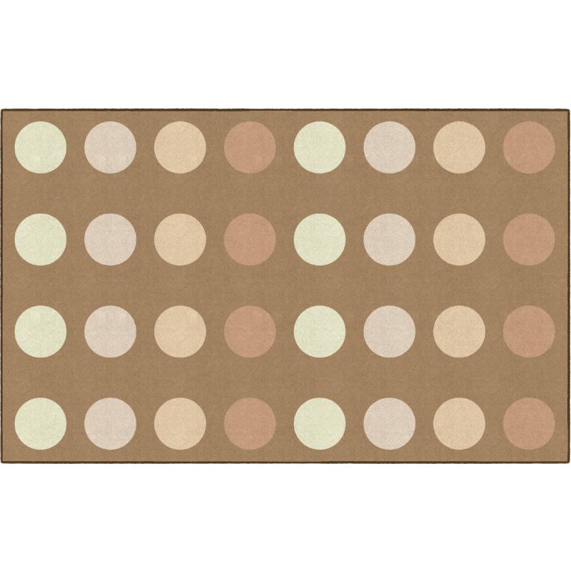 Neutral Dark Criss Cross Applesauce Seating Rug