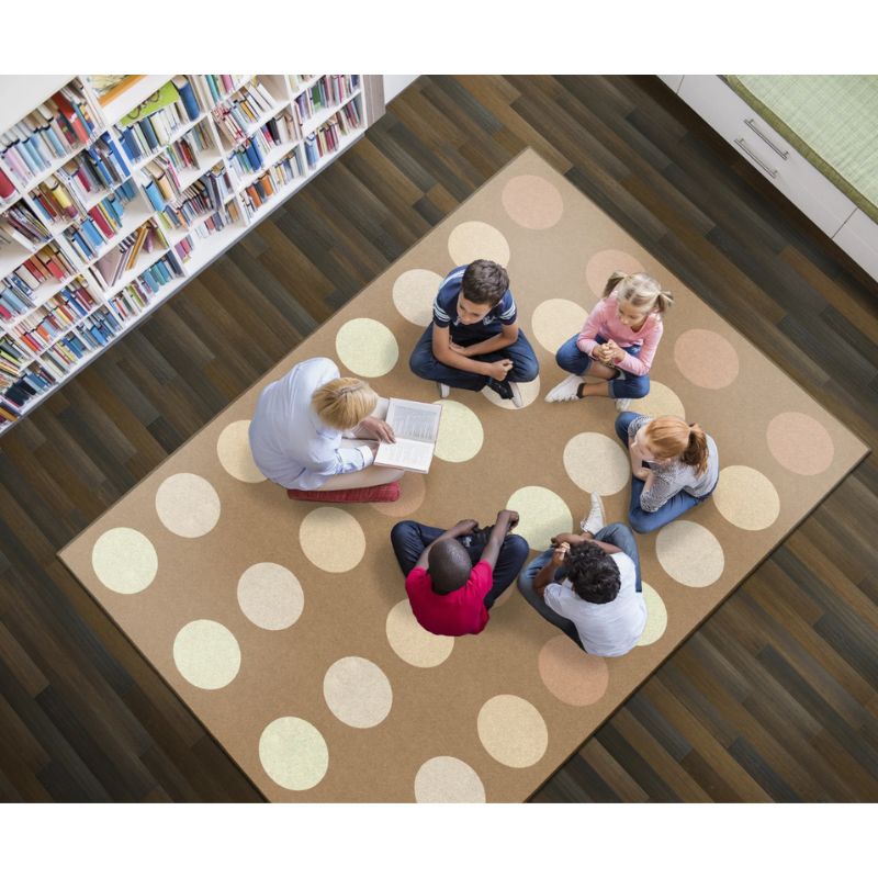 Neutral Dark Criss Cross Seating Rug