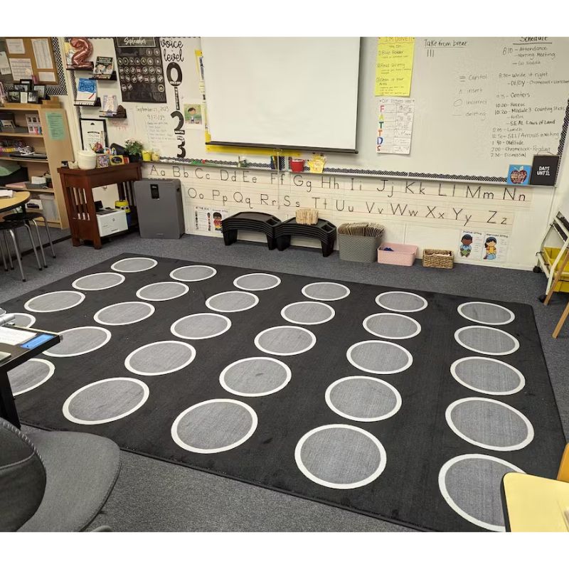 Night Clouds Classroom Seating Circles Rug