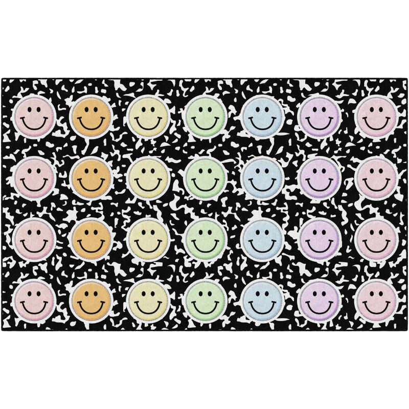 Composition Book with Smiley Faces Rug
