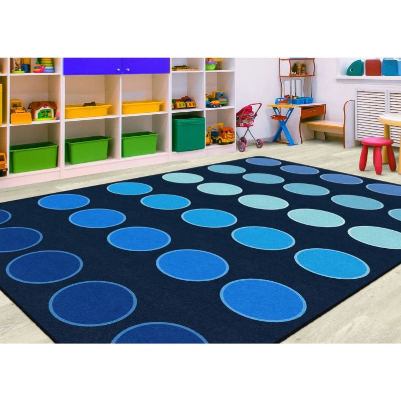 Ocean Dots Classroom Seating Rug