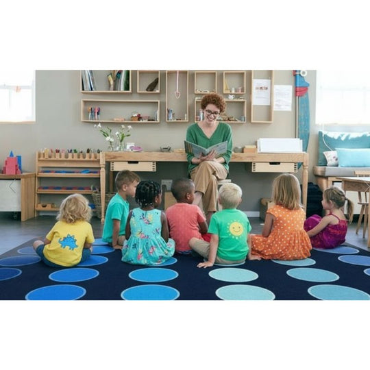 Ocean Dots Classroom Seating Rug