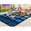 Ocean Dots Classroom Seating Rug