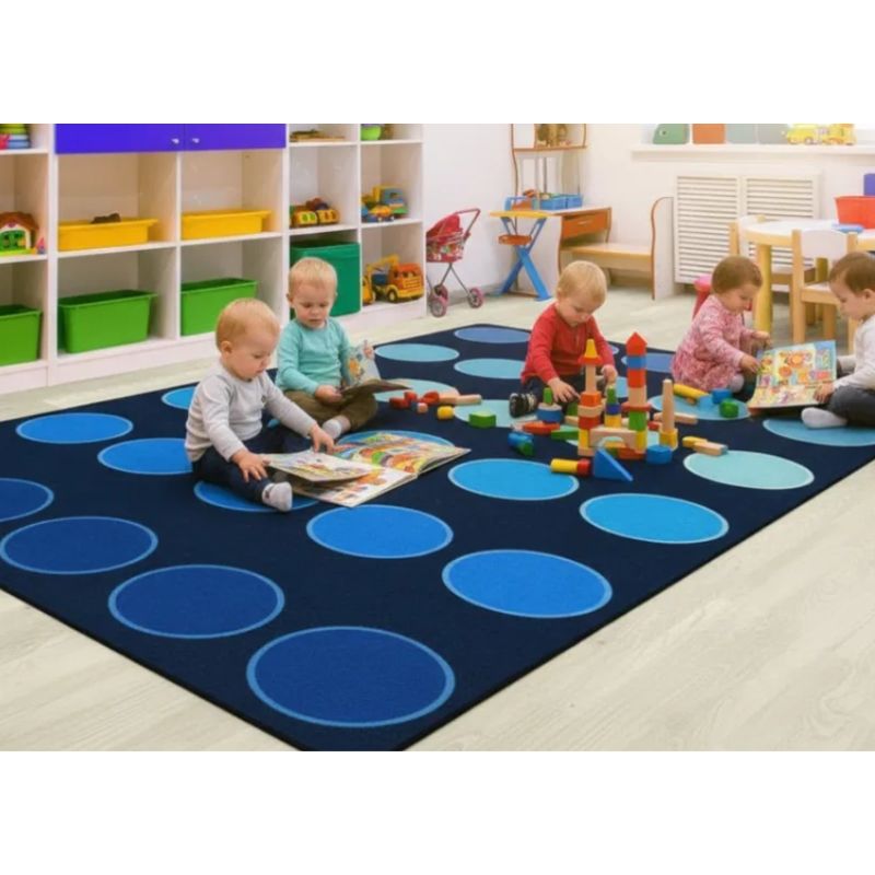 Ocean Dots Classroom Seating Rug