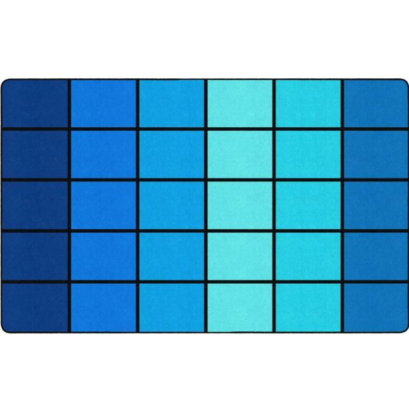 Ocean Blues Classroom Seating Rug - Factory Second