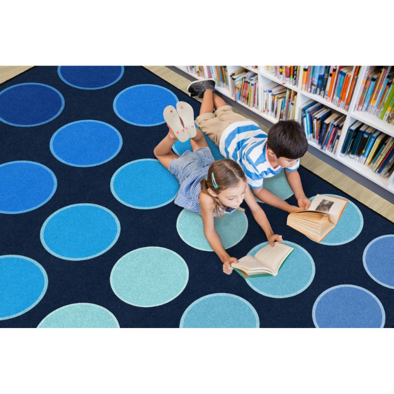 Ocean Dots Classroom Seating Rug
