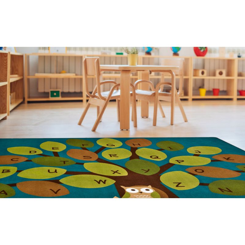 Owl-phabet Tree Classroom Rug