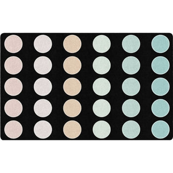 Pastel Paradise Dots Classroom Seating Rug
